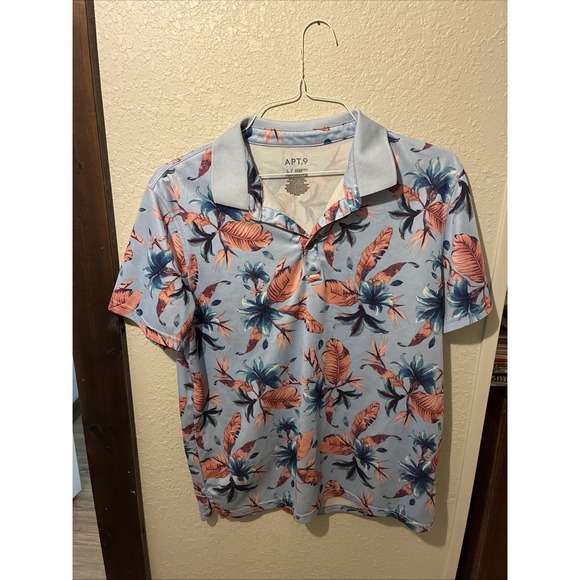 Apt. 9 Other - Apt. 9 Premier Flex Performance Men's Floral Polo Shirt Size large Hawaiian